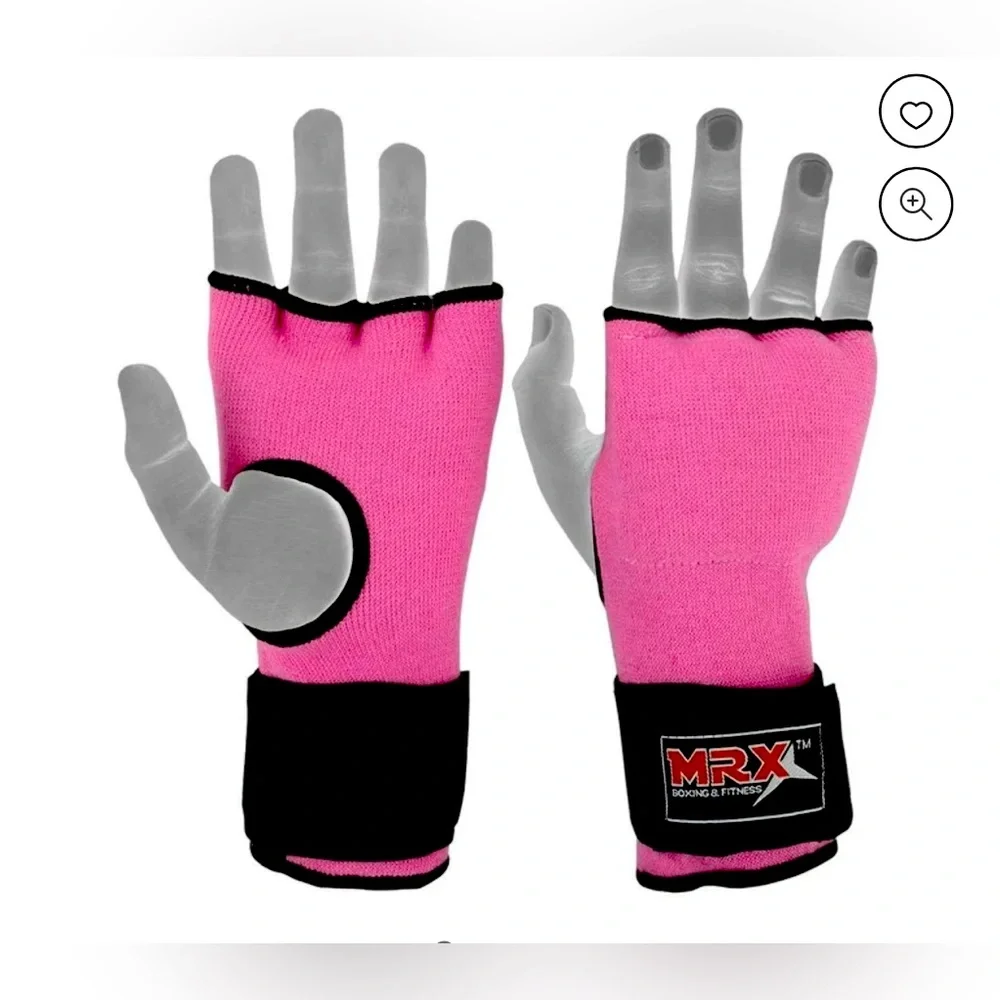 MRX Gel Padded Gloves w/ Long Wrist Wrap For Boxing & Martial Arts - NWT - Sz M
